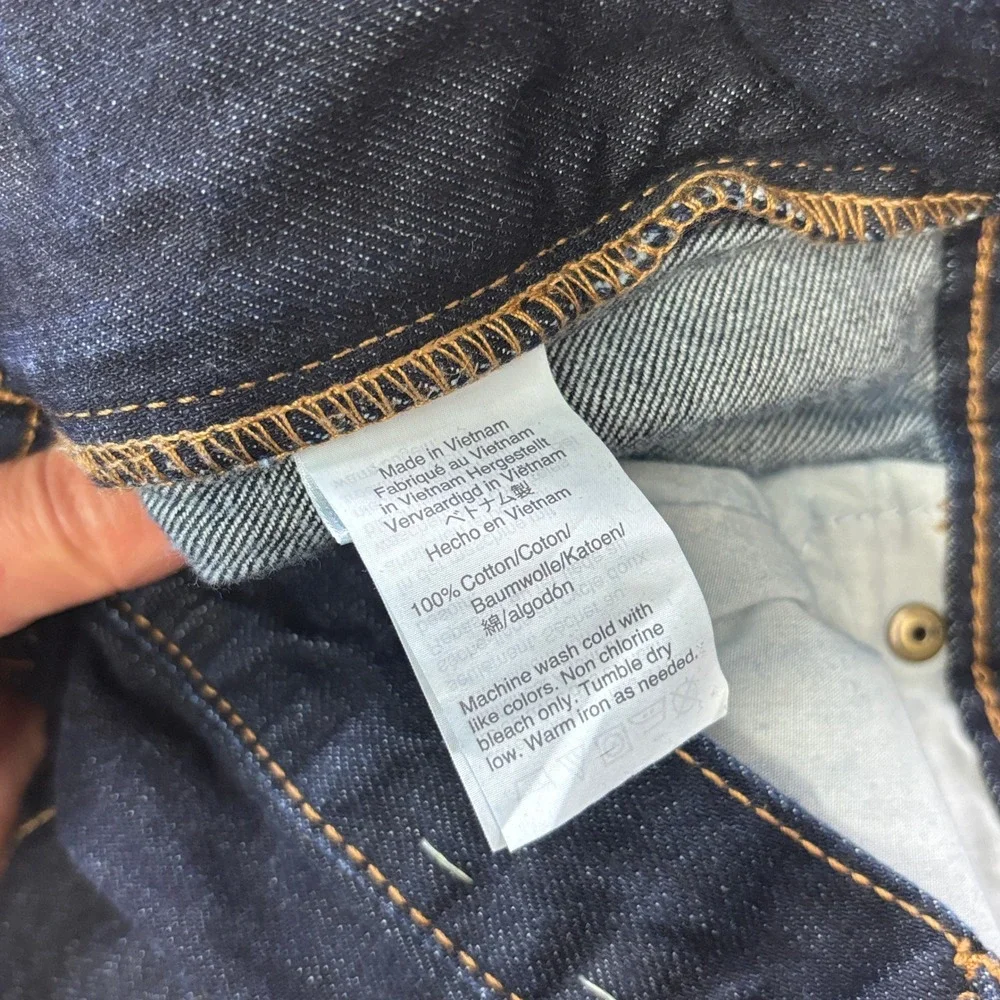 J. Crew Mercantile Jeans Mens 30x32 Slim Fit 100% Cotton Indigo Denim Blue